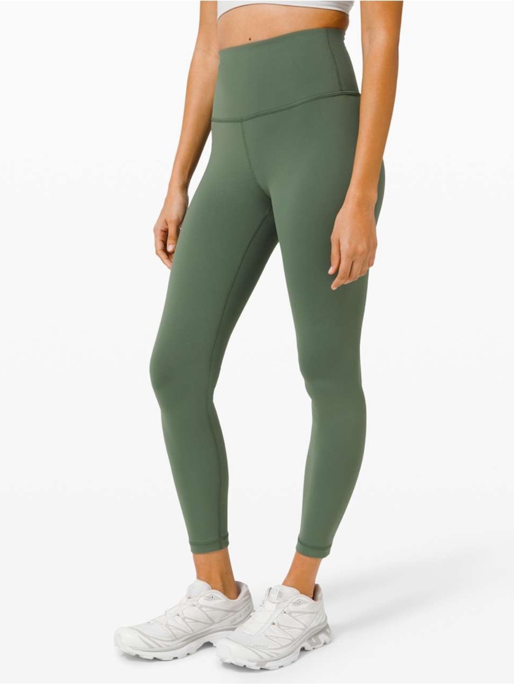 Lululemon Women's Size 6 Wunder Train High-Rise Tight 25" Algae Green